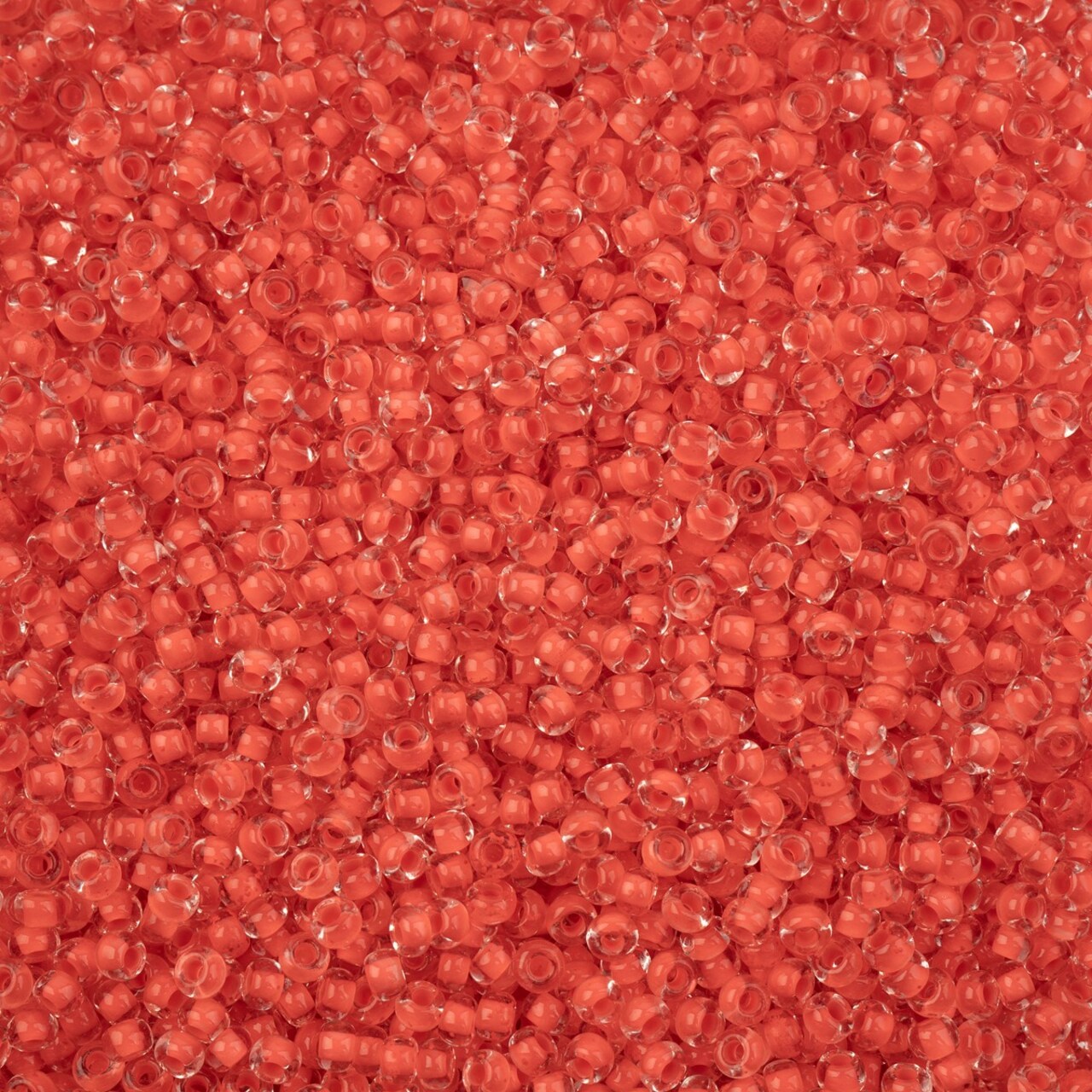 John Bead 8/0 Crystal Lined Terra Intensive Czech Glass Seed Beads, 22g